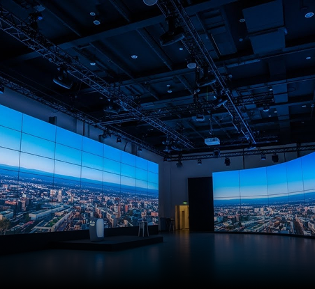 LED Video Wall for Conferences LED video wall setup for trade show breakout sessions during a national conference.