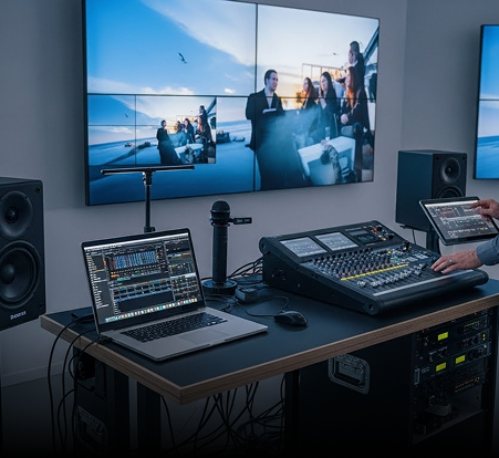 LED Video Wall for Conferences LED video wall setup for trade show breakout sessions during a national conference.