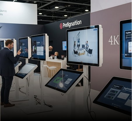 LED Video Wall for Conferences LED video wall setup for trade show breakout sessions during a national conference.